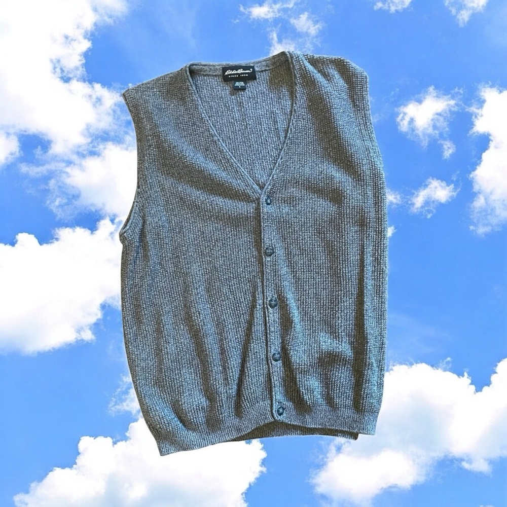 Eddie Bauer Charcoal Knit Vest